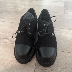 CHANEL Black Men's Lace-Up Derbys